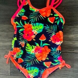 Tropical Floral Kids Swimsuit